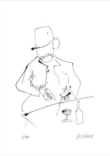 Armin Mueller-Stahl - Selbst nach Dreharbeiten zu Buddenbrooks mit Wein und Glas