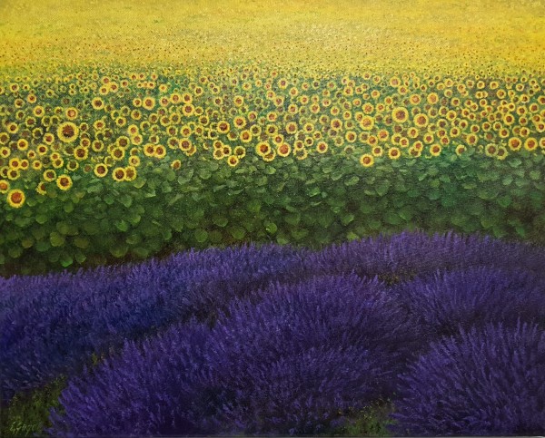 Eleonore Gagel - Sonnenblumen und Lavendel